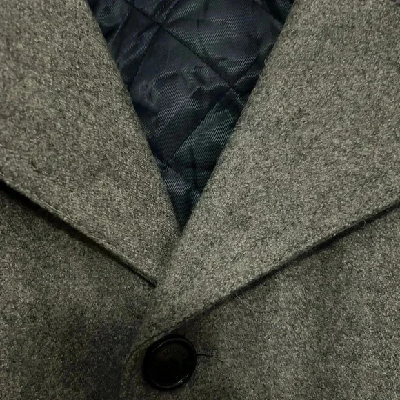 Michael Kors Quilted Coat Men’s Brown Wool Quilted - Picture 3 of 5